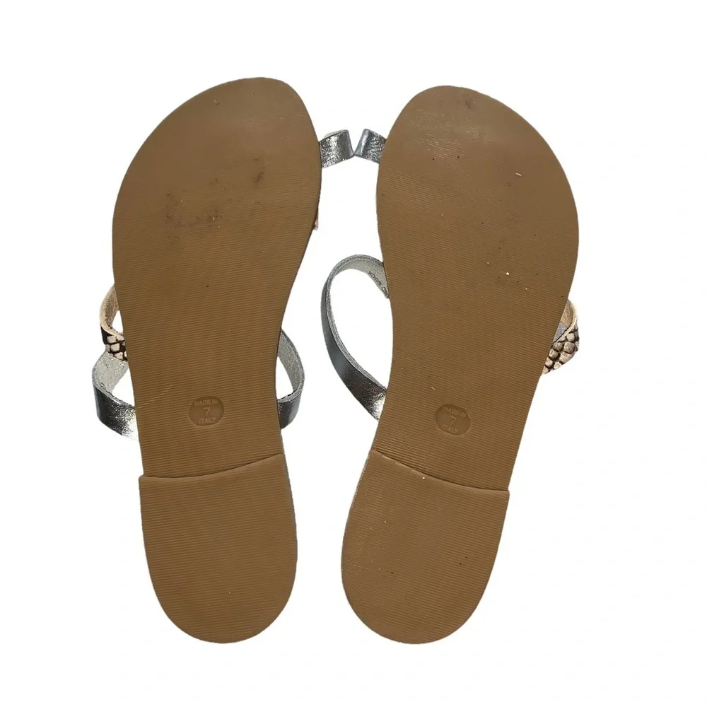 New Steve Madden Claustrophobic Toe Slide Sandal Snake Print Made in Italy SZ 7 - Picture 4 of 11